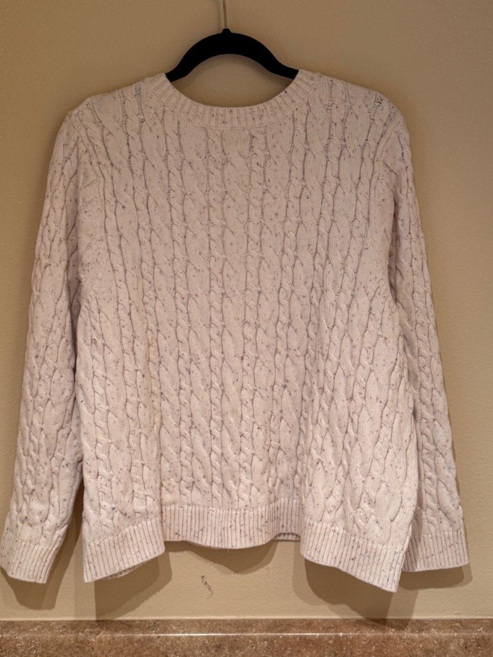 Lands End Women's Cable Knit Cotton Sweater - Plus Size - 3X - Picture 3 of 7